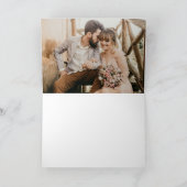 Hochzeit Danke Foto Minimalistisch Simple (Innenseite)