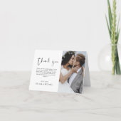 Hochzeit Danke Foto Minimalistisch Simple (Vorderseite)