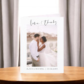 Hochzeit Danke Foto Minimalistisch Simple