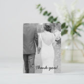 Hochzeit Danke Foto Post Card Postkarte (Stehend Vorderseite)
