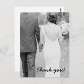 Hochzeit Danke Foto Post Card Postkarte (Vorne/Hinten)