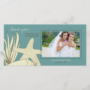 Hochzeit Danke für Ihre Fotokarte - Beach Theme