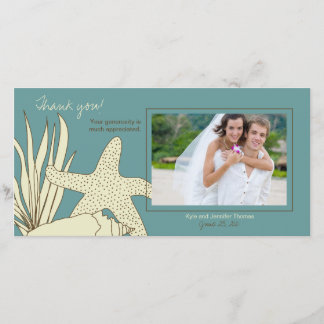 Hochzeit Danke für Ihre Fotokarte - Beach Theme