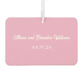 Hochzeit Danke Geschenk Autolufterfrischer (Rückseite)