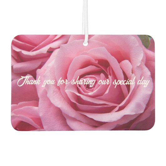 Hochzeit Danke Geschenk Autolufterfrischer (Vorderseite)