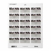 Hochzeit danke Ihnen Aufkleber, Karte, etc. Adressaufkleber (Vorne)