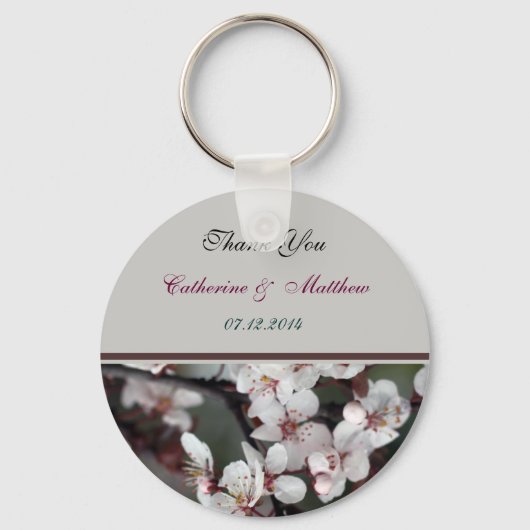 Hochzeit danke Ihnen Aufkleber, Karte, etc. Schlüsselanhänger (Vorderseite)