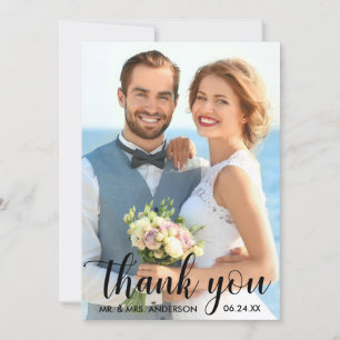 Hochzeit danke Ihnen Bride Groom Foto Card B
