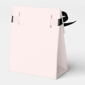 Hochzeit danke Ihnen Chic Pink Floral Gefallen Box Geschenkschachtel (Rückseite)