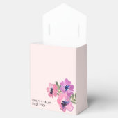 Hochzeit danke Ihnen Chic Pink Floral Gefallen Box Geschenkschachtel (Geöffnet)