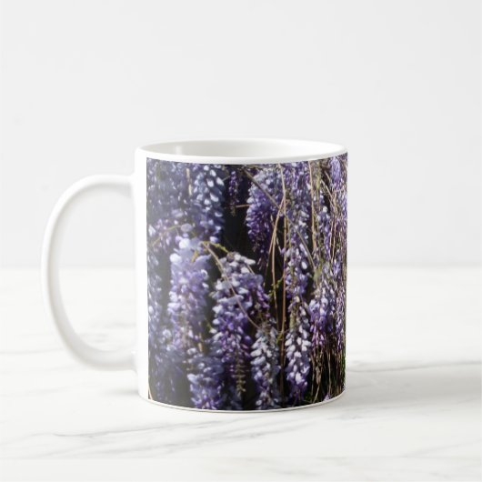Hochzeit danke Ihnen Geschenk Wisteria Violet Kaffeetasse (Links)
