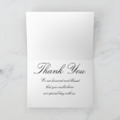 Hochzeit danke Ihnen Natural Woodgrain Foto Rustic Karte (Innenseite)