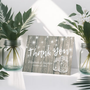 Hochzeit danke Ihnen Rustic Wood Mason Jar Lights