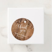 Hochzeit danke Ihnen Rustikales Holz & Lichtgestei Geschenkanhänger (Beispiel)