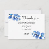 Hochzeit danke Karte. (Vorderseite)