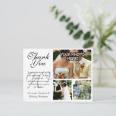 Hochzeit Danke Karte 3 Bilder Custom Foto (Stehend Vorderseite)