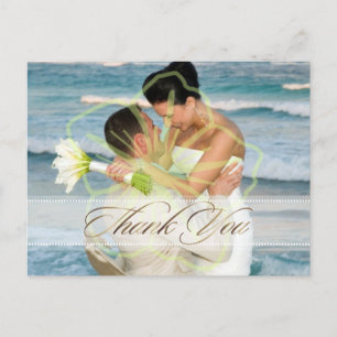 Hochzeit Danke-Karten Einsatz für Ihre Fotos Postkarte