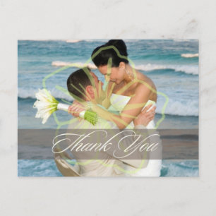 Hochzeit Danke-Karten Einsatz Ihrer Fotos Postkarte