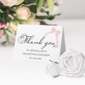 Hochzeit danke Karten | Pink Bow Calligraphy