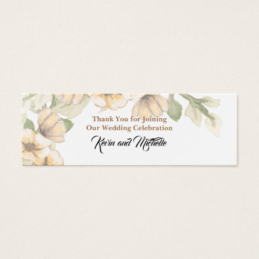 Hochzeit Danke Lesezeichen (Vorderseite)