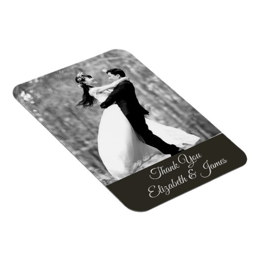 Hochzeit Danke, Magnet (Rechte Seite)