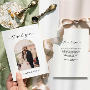 Hochzeit Danke Minimal Moderne Foto Arch Frame