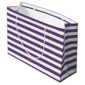 Hochzeit Danke mit Braut und Gräuelname Große Geschenktüte (Rückseite Schrägansicht)