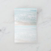 Hochzeit Danke | Moderne Mongram Beach Wedding (Innenseite)