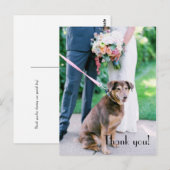 Hochzeit Danke Post Card Postkarte (Vorne/Hinten)