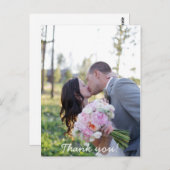 Hochzeit Danke Post Card Postkarte (Vorne/Hinten)