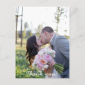 Hochzeit Danke Post Card Postkarte (Vorderseite)