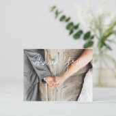 Hochzeit Danke Post Card Postkarte (Stehend Vorderseite)