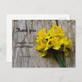 Hochzeit Danke, Postcard Postkarte (Vorne/Hinten)