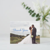 Hochzeit Danke, Postcard Postkarte (Stehend Vorderseite)