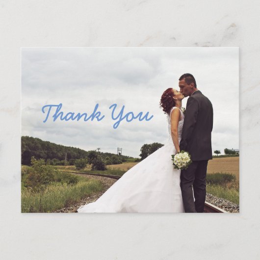 Hochzeit Danke, Postcard Postkarte (Vorderseite)