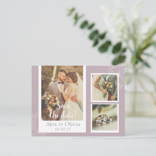 Hochzeit Danke, Postcard Postkarte (Stehend Vorderseite)