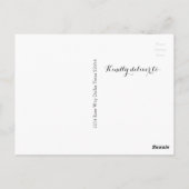 Hochzeit Danke, Postcard Postkarte (Rückseite)