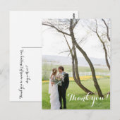 Hochzeit Danke, Postcard Postkarte (Vorne/Hinten)
