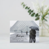 Hochzeit Danke, Postcard Postkarte (Stehend Vorderseite)