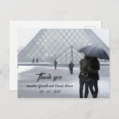 Hochzeit Danke, Postcard Postkarte (Vorne/Hinten)