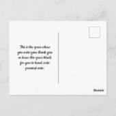 Hochzeit Danke, Postcard Postkarte (Rückseite)