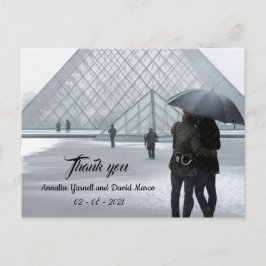 Hochzeit Danke, Postcard Postkarte