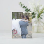 Hochzeit Danke, Postcard Postkarte (Stehend Vorderseite)