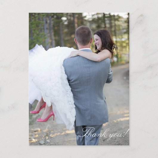 Hochzeit Danke, Postcard Postkarte (Vorderseite)