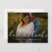 Hochzeit Danke, Postcard Postkarte (Vorne/Hinten)