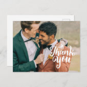 Hochzeit danke Postkarte (Vorne/Hinten)