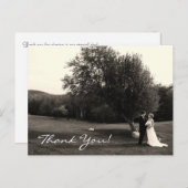 Hochzeit Danke Postkarte (Vorne/Hinten)