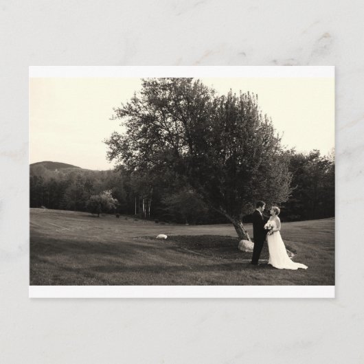 Hochzeit Danke Postkarte (Vorderseite)