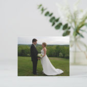 Hochzeit Danke Postkarte (Stehend Vorderseite)