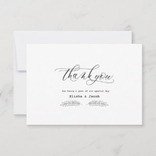 Hochzeit Danke RSVP Karte